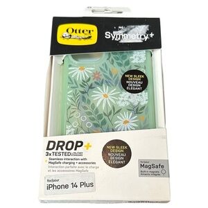 OtterBox Symmetry+ Series floral iPhone MagSafe Case Fits 14 Plus NWT